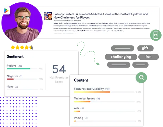Scrape and analyze Google Play reviews
